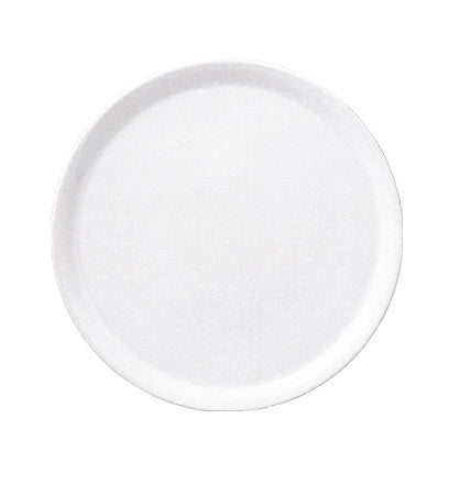 Porcelain Delta dia.12.5" Round White Porcelain Plate (Set of 2)