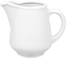 Porcelain Delta dia.3.5" h:2.75" 3 oz. Round White Porcelain Creamer