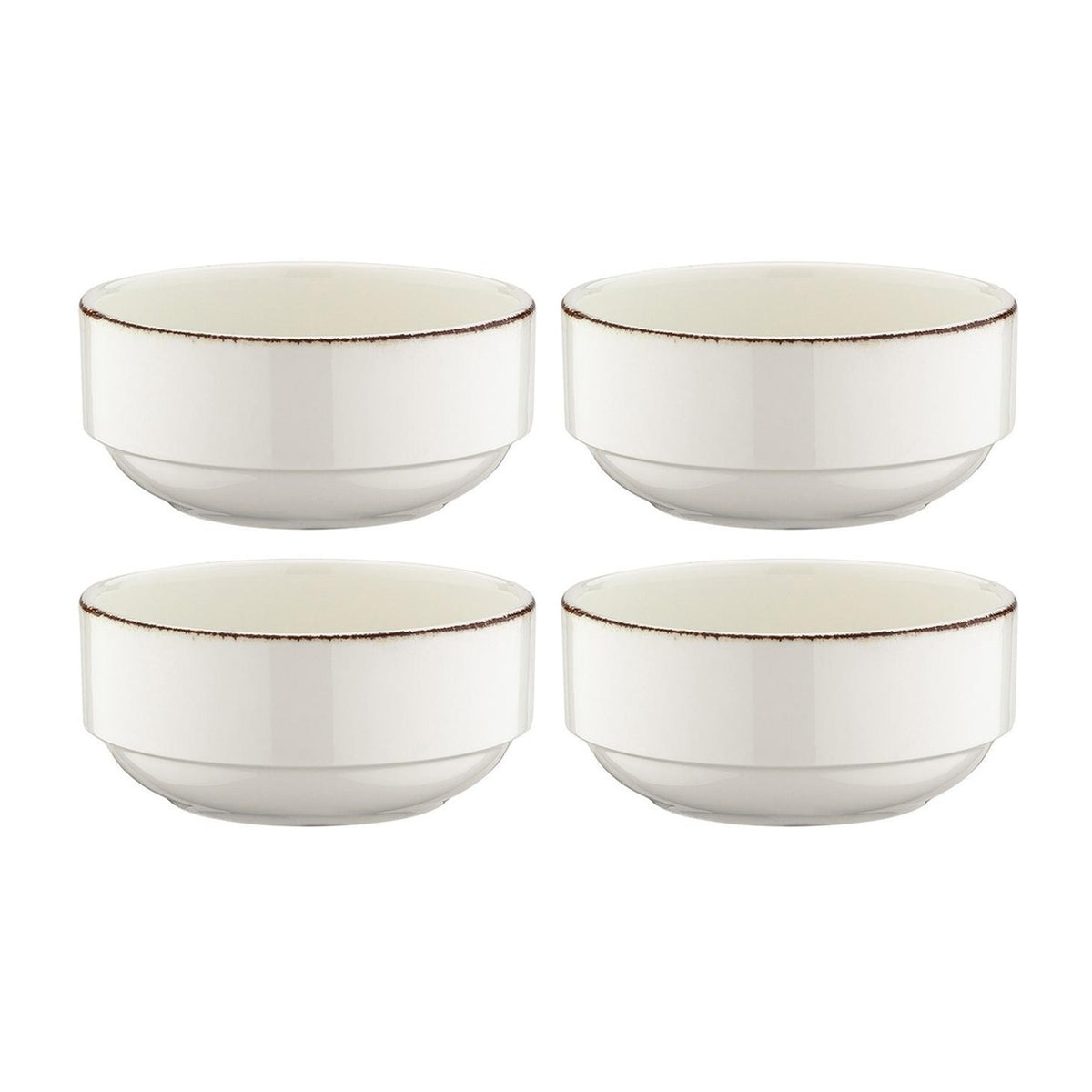 Bonna China Vintage dia.4.75" h:2" 12 oz. Round Decorated Porcelain Bowl (Set of 4)