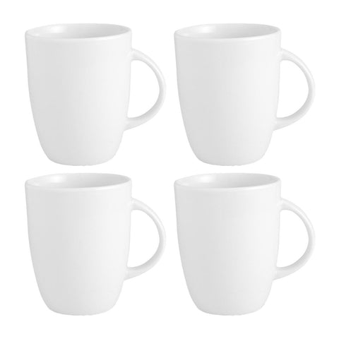 Delta-CoupeRound White Porcelain Mug dia.31.75" h:3.75" 10 oz. (Set of 4)