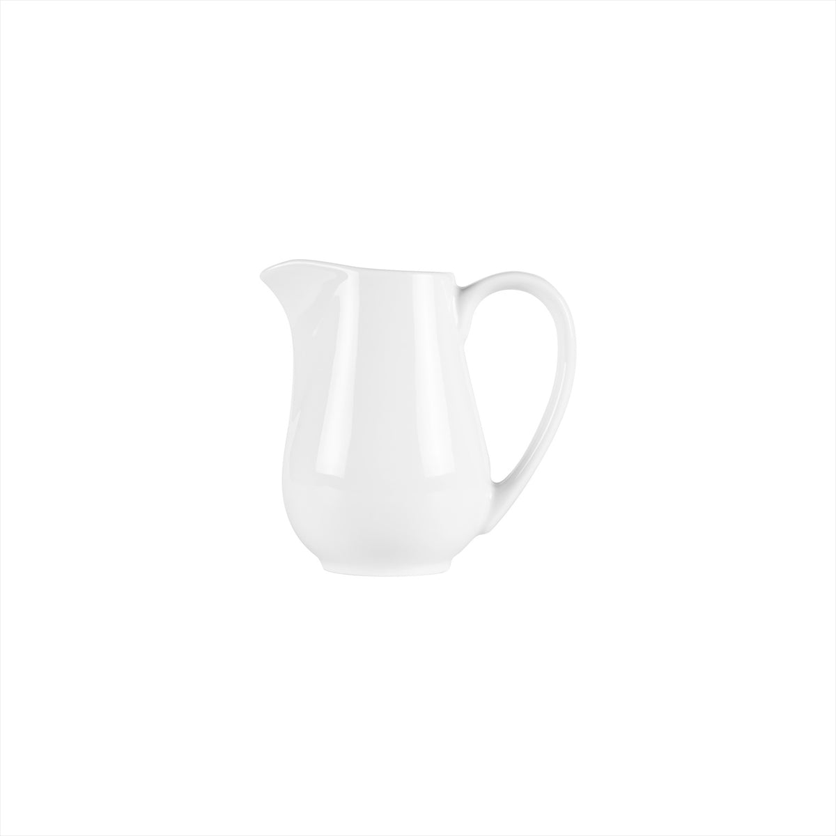 Delta-Coupe Round White Porcelain Creamer  dia.5" h:4.75" 12 oz.