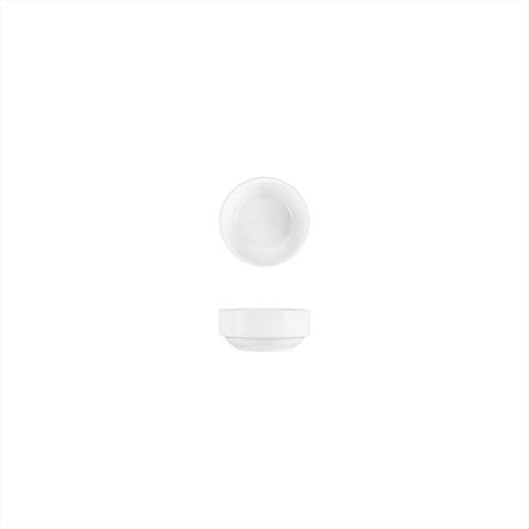 Porcelain Delta-Coupe dia.3" h:1.25" 3 oz. Round White Porcelain Ramekin (Set of 4)