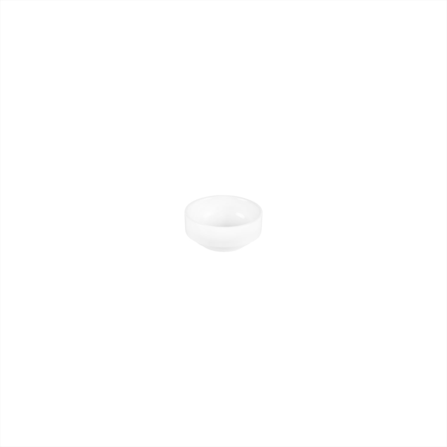 Porcelain Delta-Coupe dia.3" h:1.25" 3 oz. Round White Porcelain Ramekin (Set of 4)