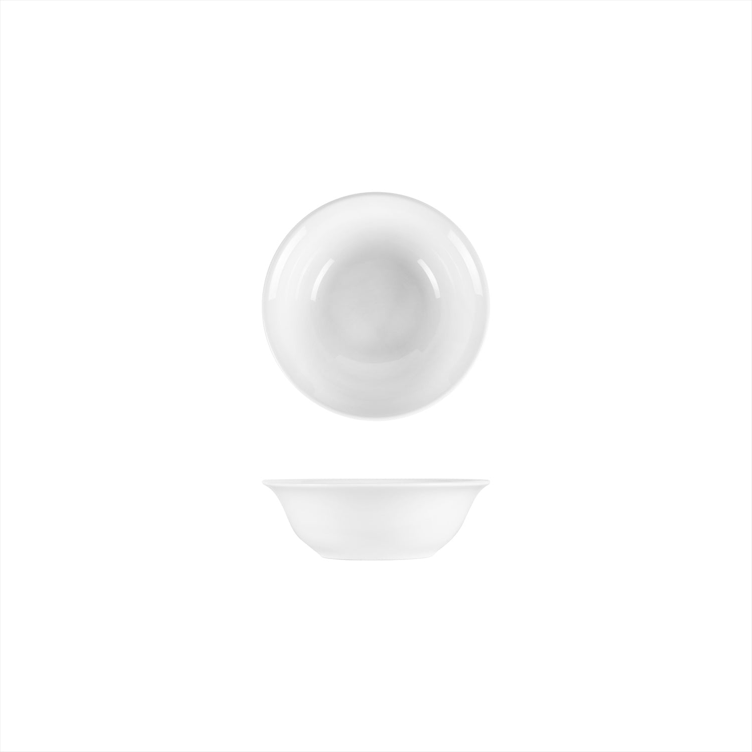 Porcelain Delta-Coupe dia.5.5" h:1.75" 10 oz. Round White Porcelain Bowl (Set of 4)