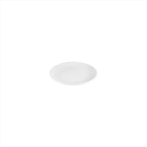 Porcelain Delta-Coupe dia.6" Round White Porcelain Plate (Set of 4)