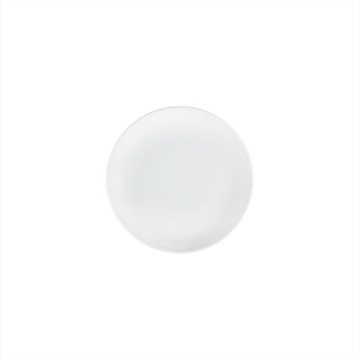 Porcelain Delta-Coupe dia.7.5" Round White Porcelain Plate (Set of 4)