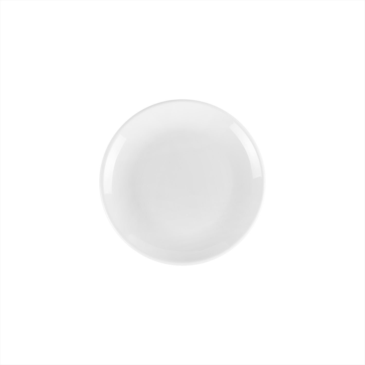 Porcelain Delta-Coupe dia.8.25" Round White Porcelain Plate (Set of 4)