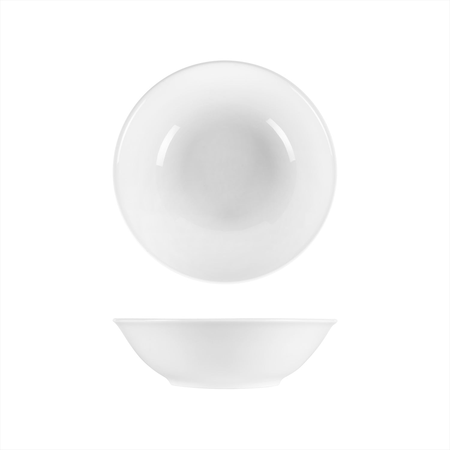 Porcelain Delta-Coupe dia.9" h:2.75" 42 oz. Round White Porcelain Bowl (Set of 4)