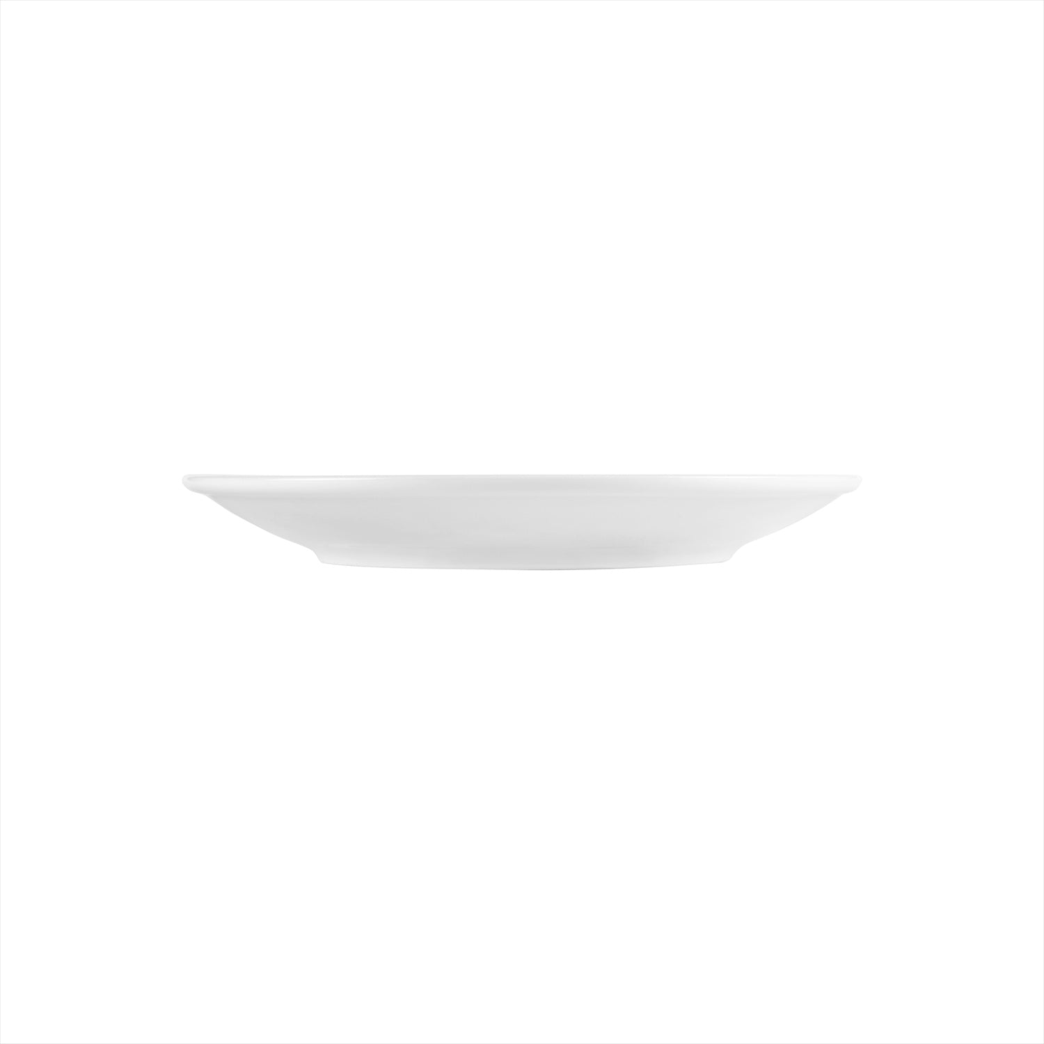 Porcelain Delta-Coupe dia.11.75" Round White Porcelain Plate (Set of 4)