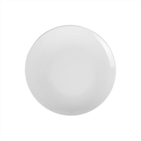 Porcelain Delta-Coupe dia.11.75" Round White Porcelain Plate (Set of 4)