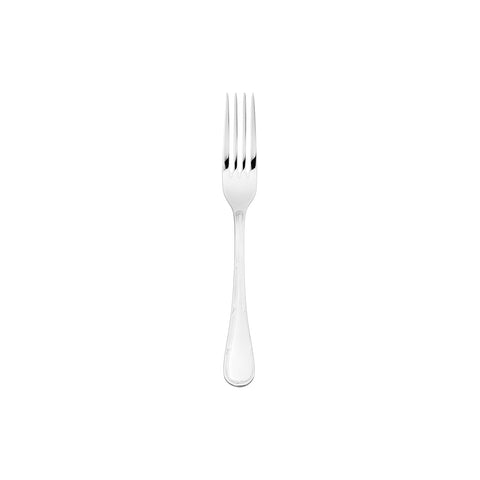 Flatware Ruban 7.25"  Silver Stainless Steel Dessert Fork 18/10 (Set of 12)