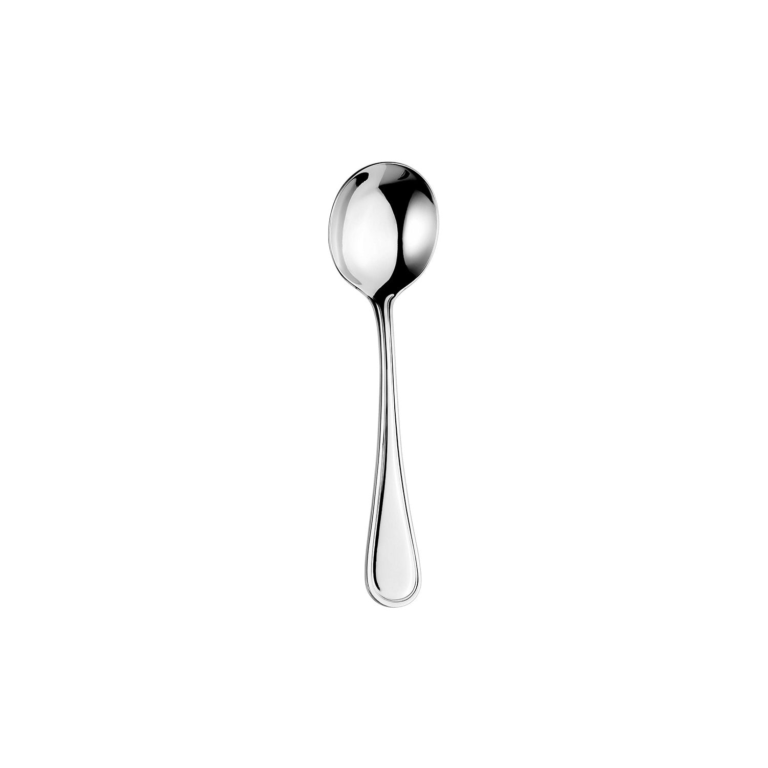 Flatware Anser 6.75"  Silver Stainless Steel Soup/Bouillon Spoon 18/10 (Set of 12)