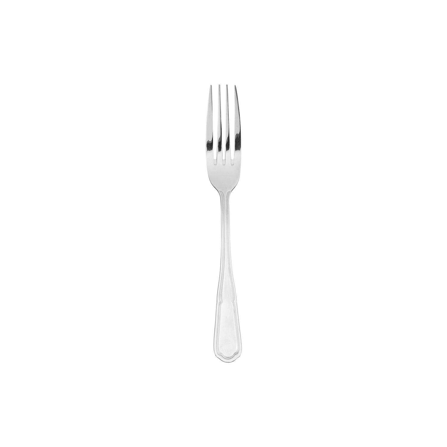 Flatware Ingres 7.25"  Silver Stainless Steel Dessert Fork 18/0 (Set of 12)