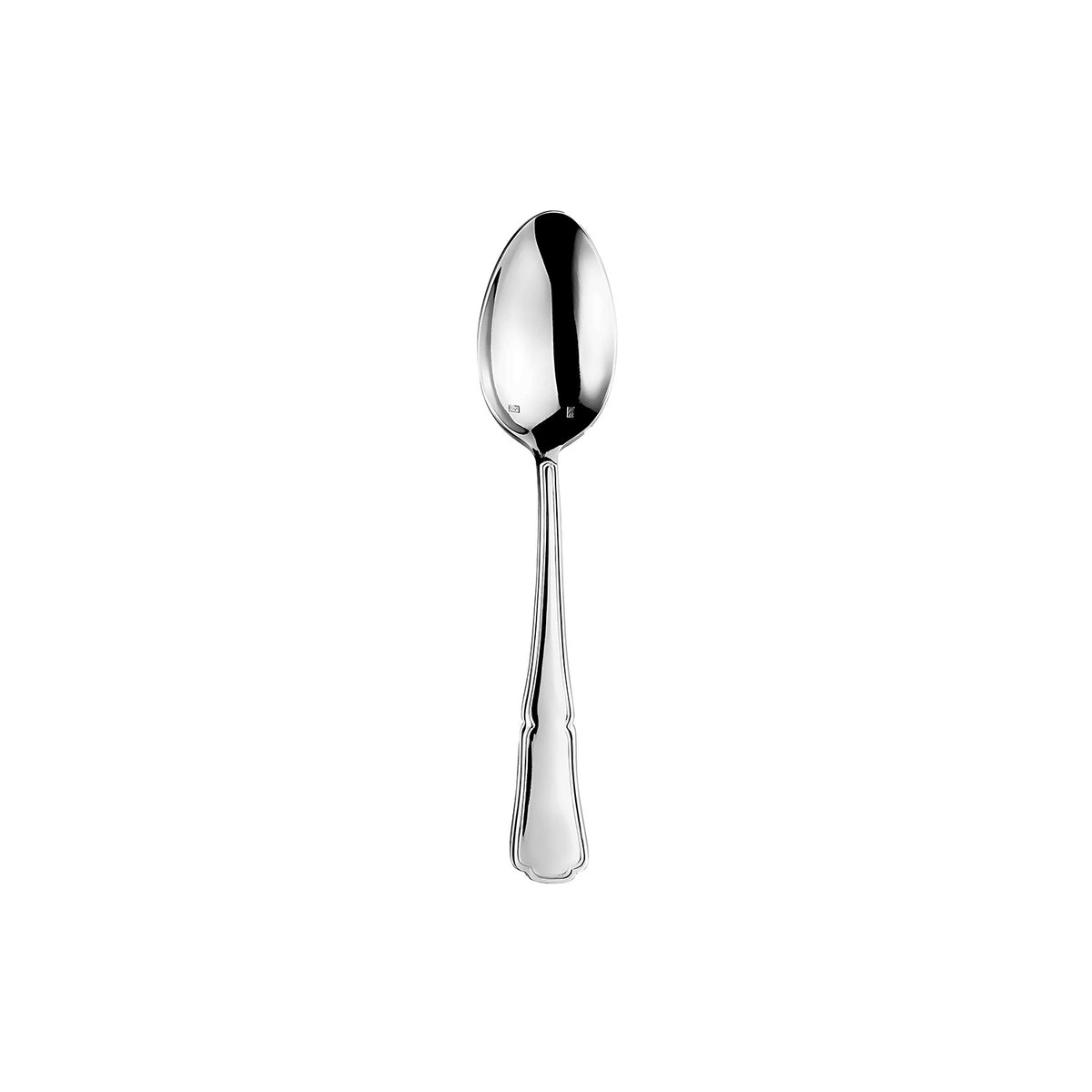 Flatware Contour 7.25"  Silver Stainless Steel Dessert/Soup Spoon 18/10 (Set of 12)