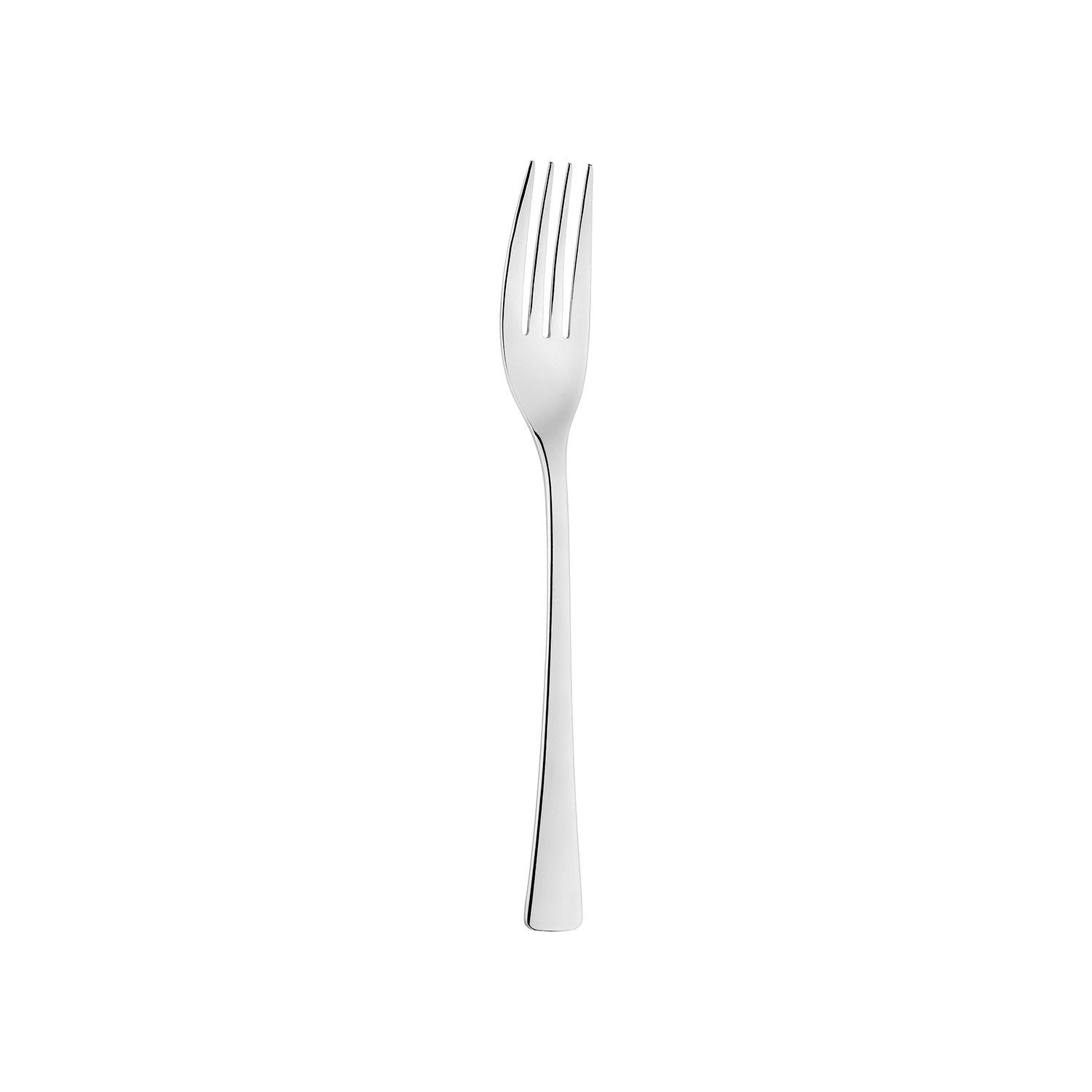 Flatware Curve 8.25"  Silver Stainless Steel Dinner Fork 18/10 (Set of 12)