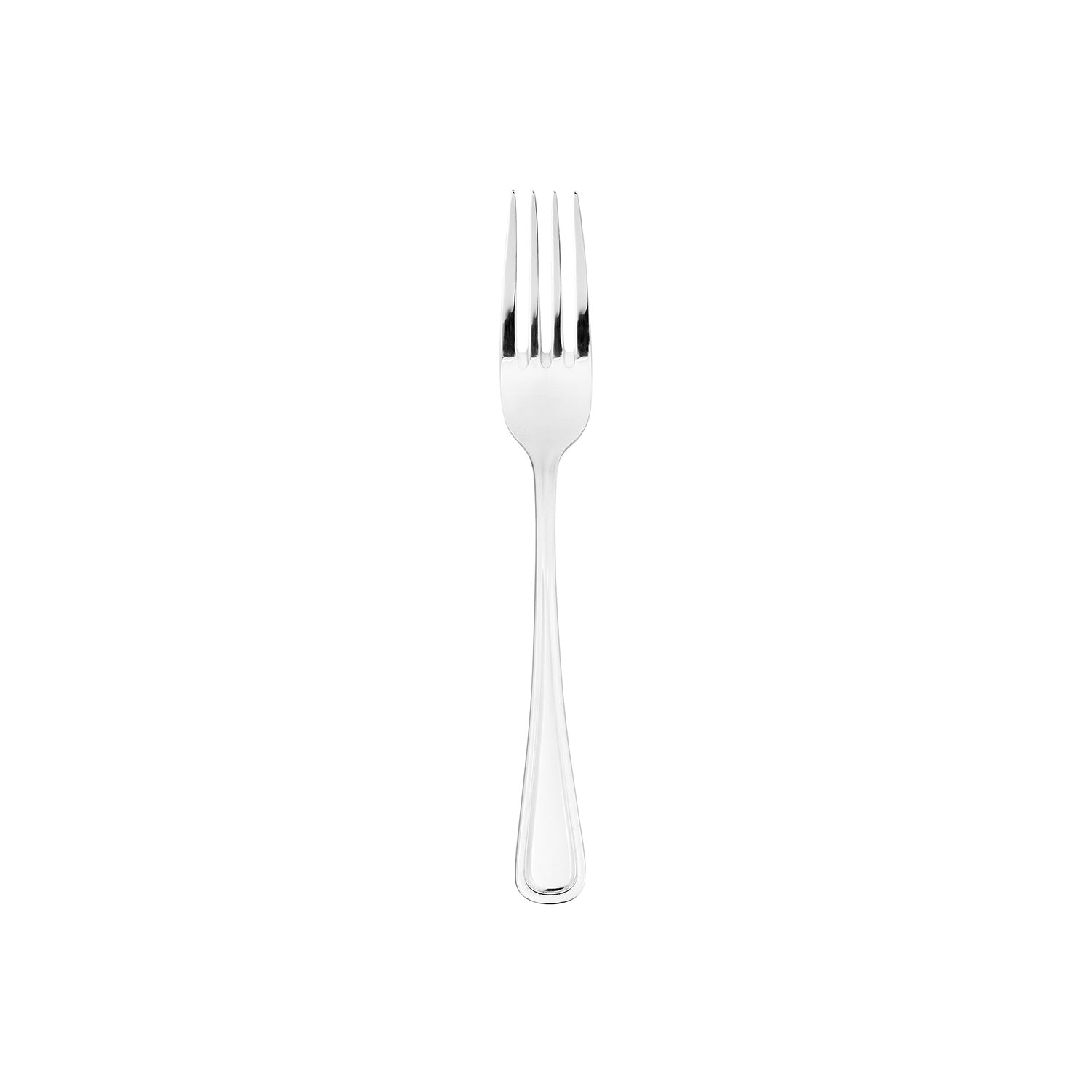 Flatware Elegance 7.75"  Silver Stainless Steel Dinner Fork 18/10 (Set of 12)