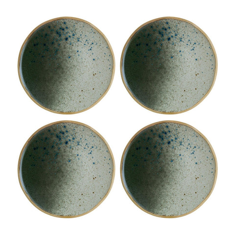 Bonna China Gaia dia.9"  Round Decorated Porcelain Plate (Set of 4)