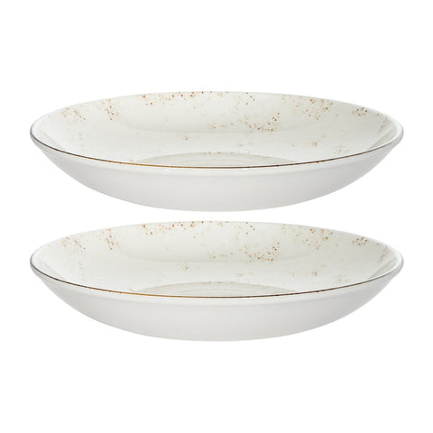 Bonna China Grano dia.10" h:2" 44 oz. Round Decorated Porcelain Bowl (Set of 2)