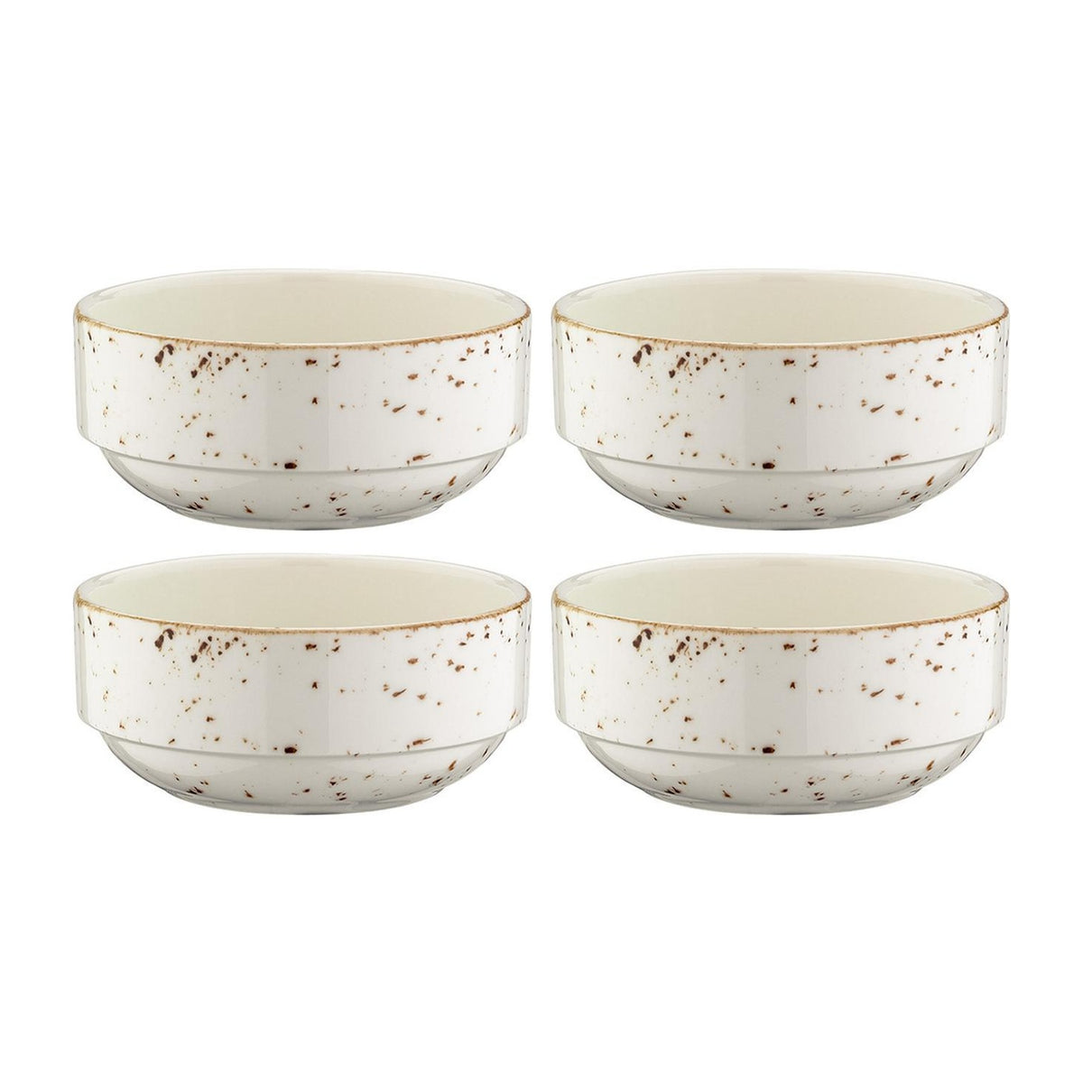 Bonna China Grano dia.5.5" h:2.5" 17 oz. Round Decorated Porcelain Bowl (Set of 4)