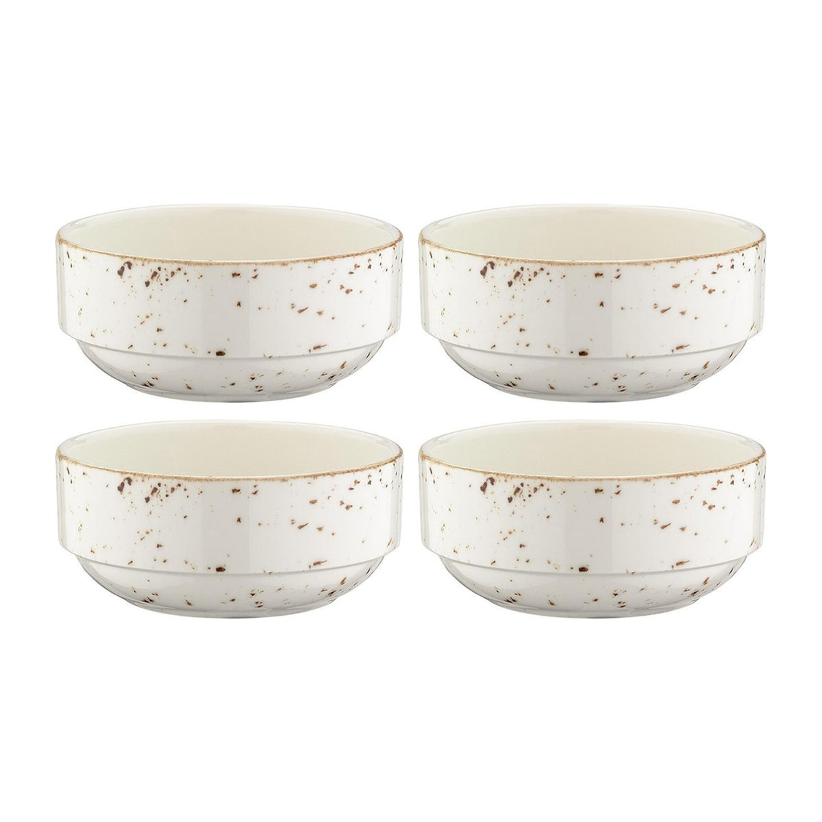 Bonna China Grano dia.2.25" h:1" 1 oz. Round Decorated Porcelain Ramekin (Set of 4)