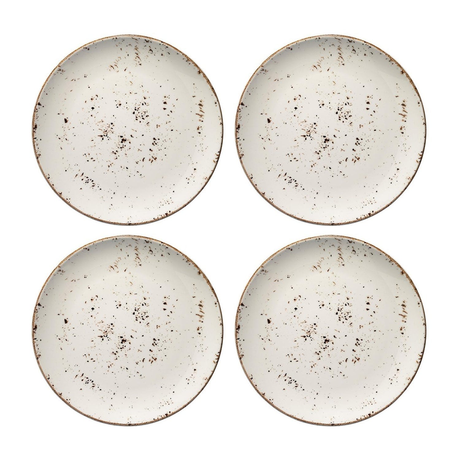 Bonna China Grano dia.6.75"  Round Decorated Porcelain Plate (Set of 4)