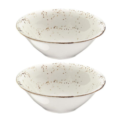 Bonna China Grano dia.8" h:2.5" 30 oz. Round Decorated Porcelain Bowl (Set of 2)