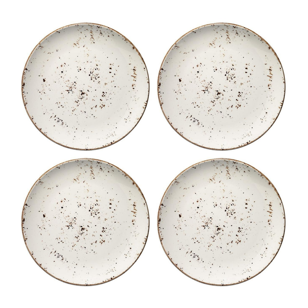 Bonna China Grano dia.9"  Round Decorated Porcelain Plate (Set of 4)