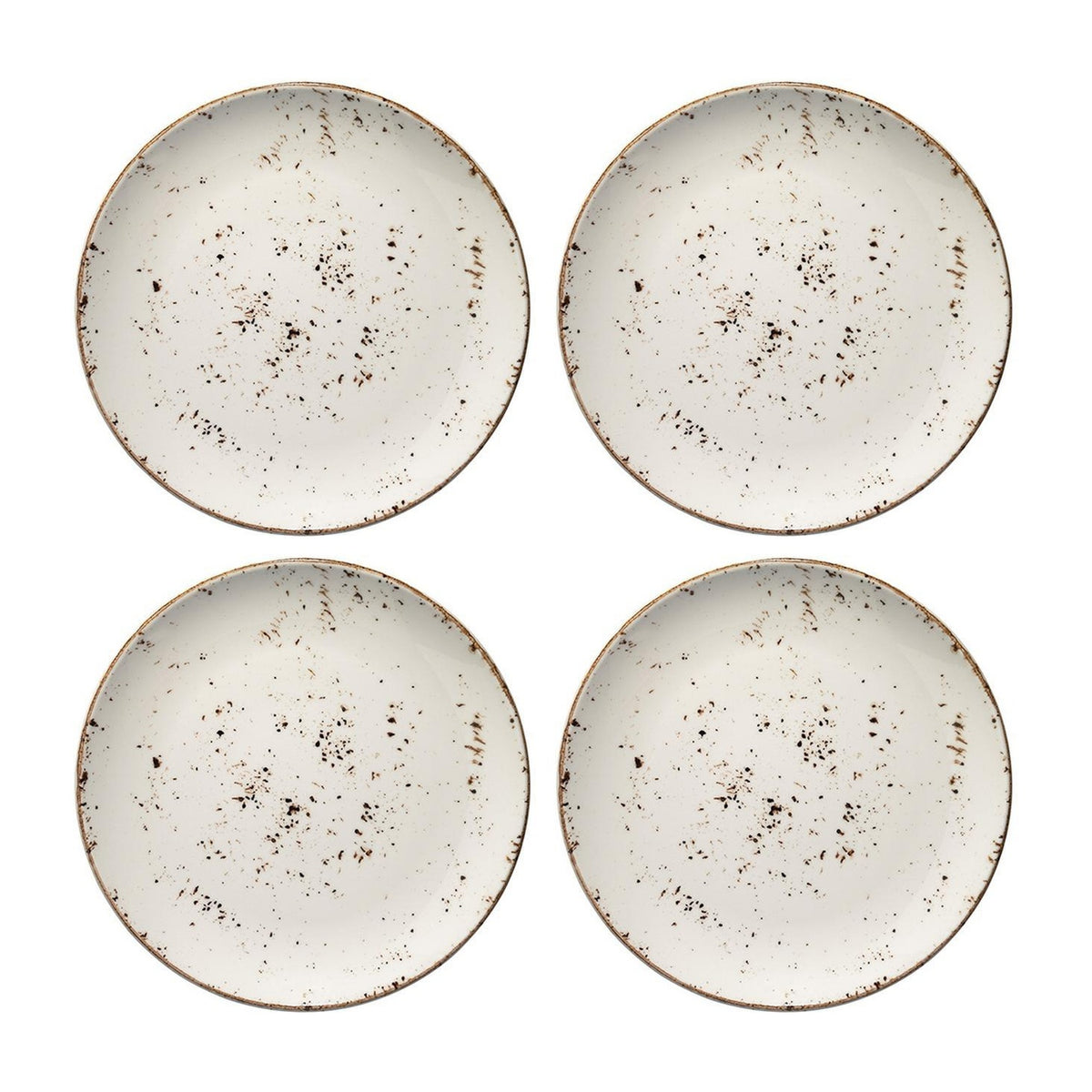 Bonna China Grano dia.10"  Round Decorated Porcelain Plate (Set of 4)