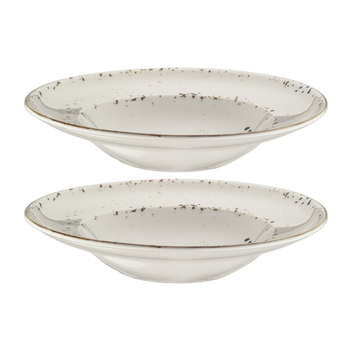 Bonna China Grano dia.10.75" h:2.25" 16 oz. Round Decorated Porcelain Bowl (Set of 2)