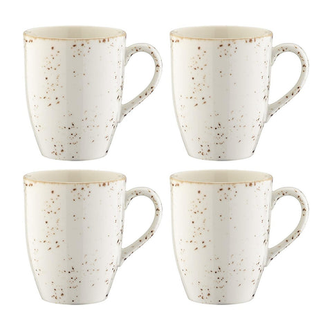 Bonna China Grano dia.3.25" h:4.25" 11 oz. Round Decorated Porcelain Mug (Set of 4)