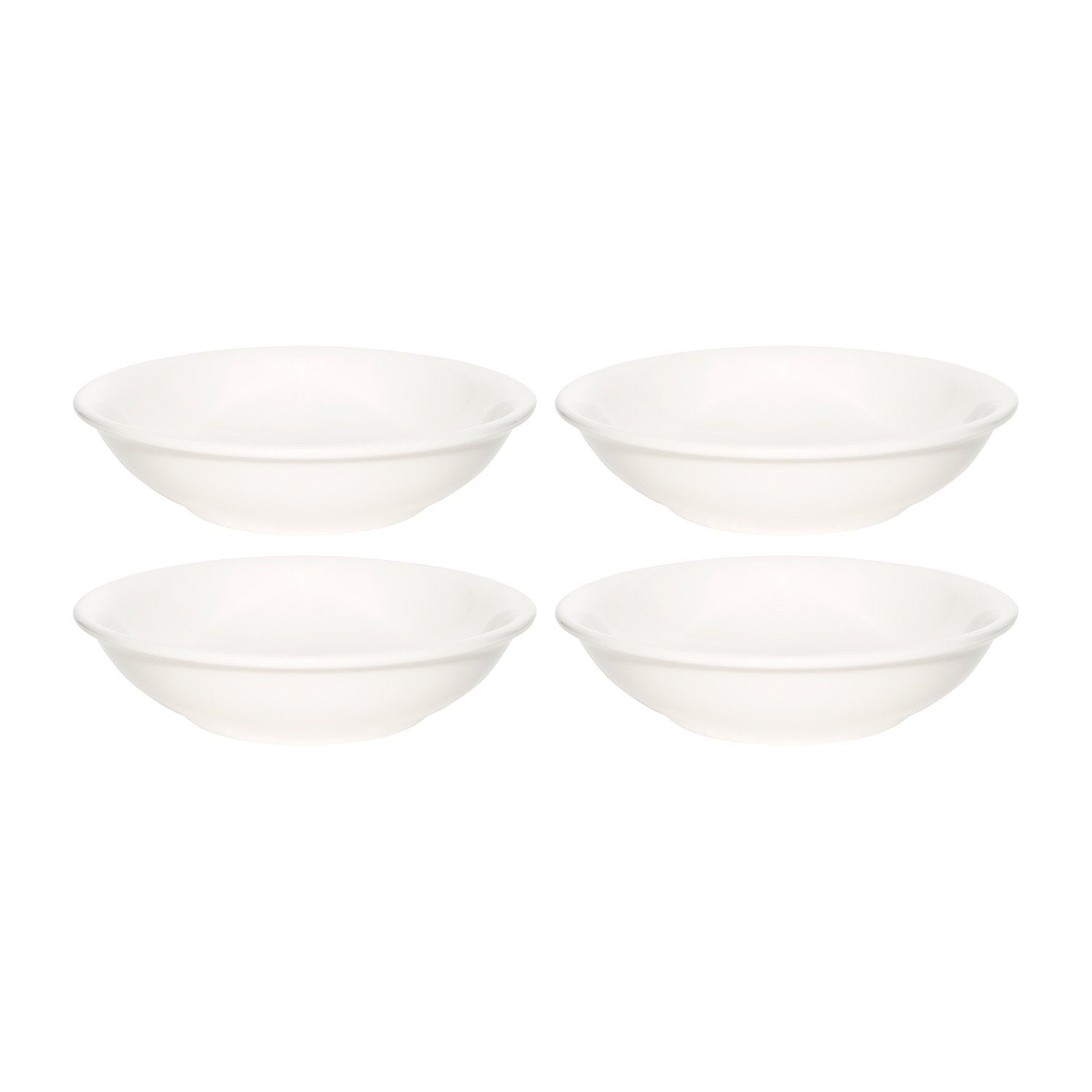 Bonna China Gourmet dia.5.25" h:1.5" 7 oz. Round Warm White Porcelain Bowl (Set of 4)