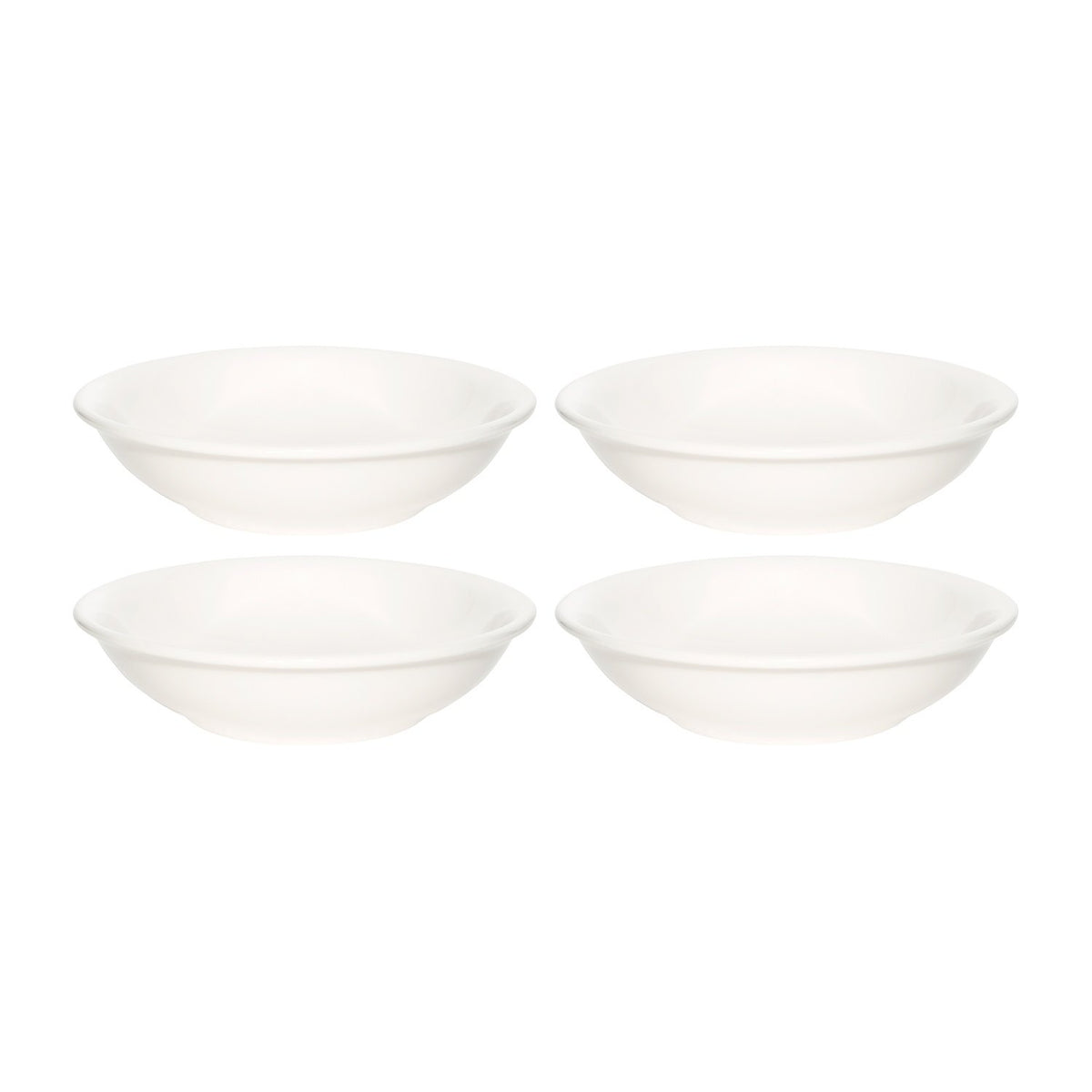 Bonna China Gourmet dia.5.25" h:1.5" 7 oz. Round Warm White Porcelain Bowl (Set of 4)