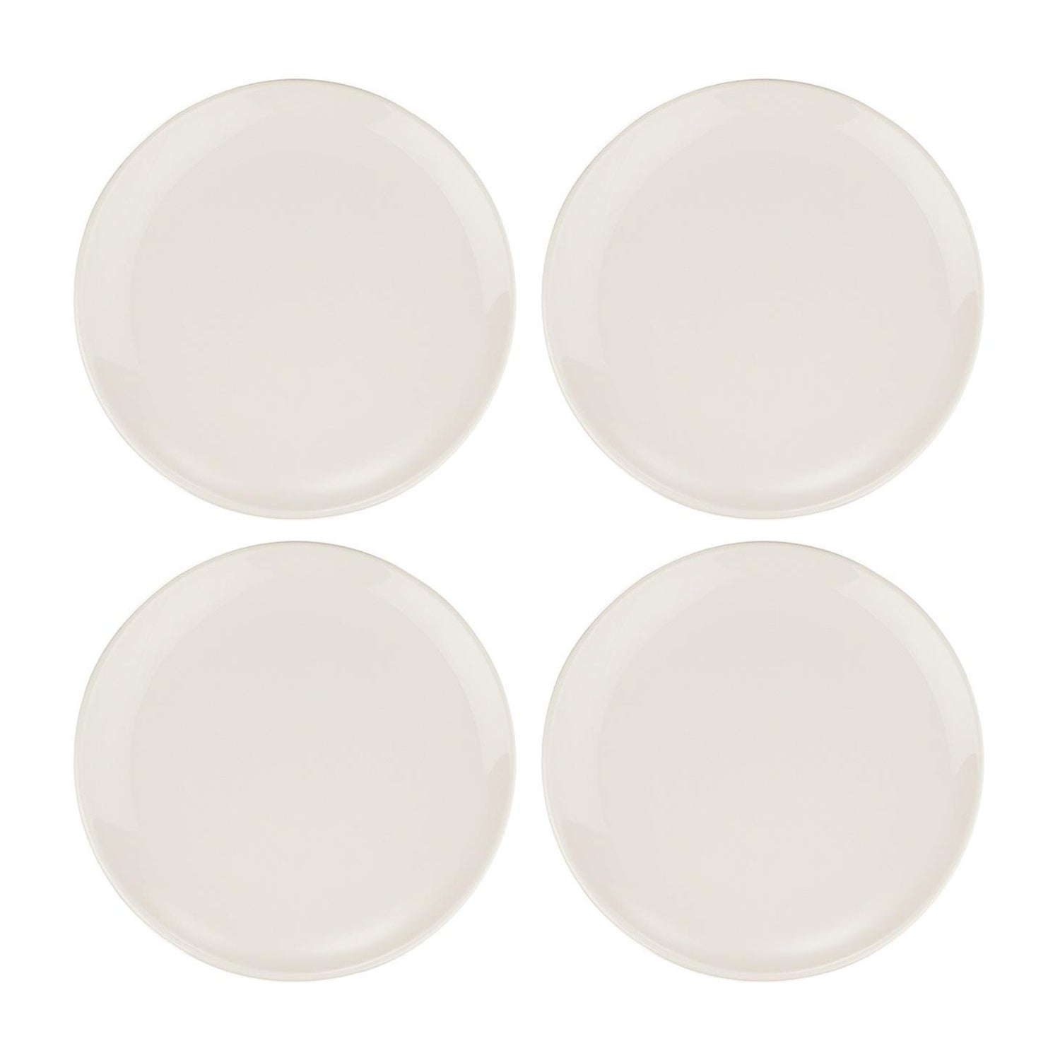 Bonna China Gourmet dia.7.5"  Round Warm White Porcelain Plate (Set of 4)