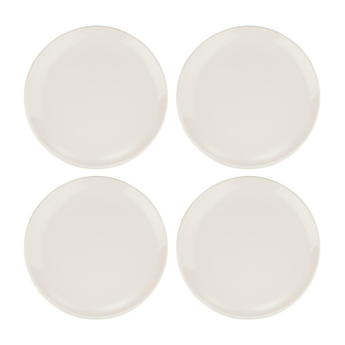 Bonna China Gourmet dia.7.5"  Round Warm White Porcelain Plate (Set of 4)