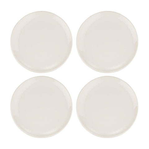 Bonna China Gourmet dia.7.5"  Round Warm White Porcelain Plate (Set of 4)