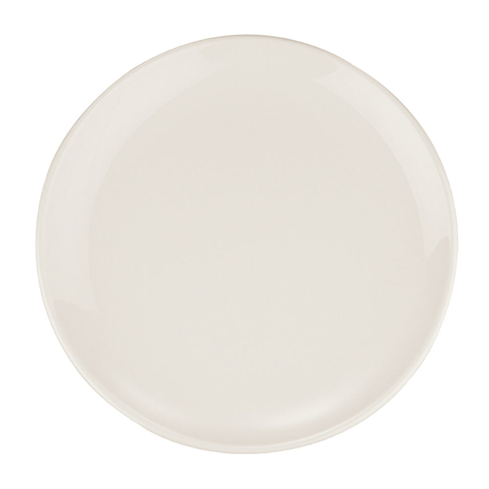 Bonna China Gourmet dia.10"  Round Warm White Porcelain Plate (Set of 4)