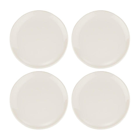 Bonna China Gourmet dia.10"  Round Warm White Porcelain Plate (Set of 4)