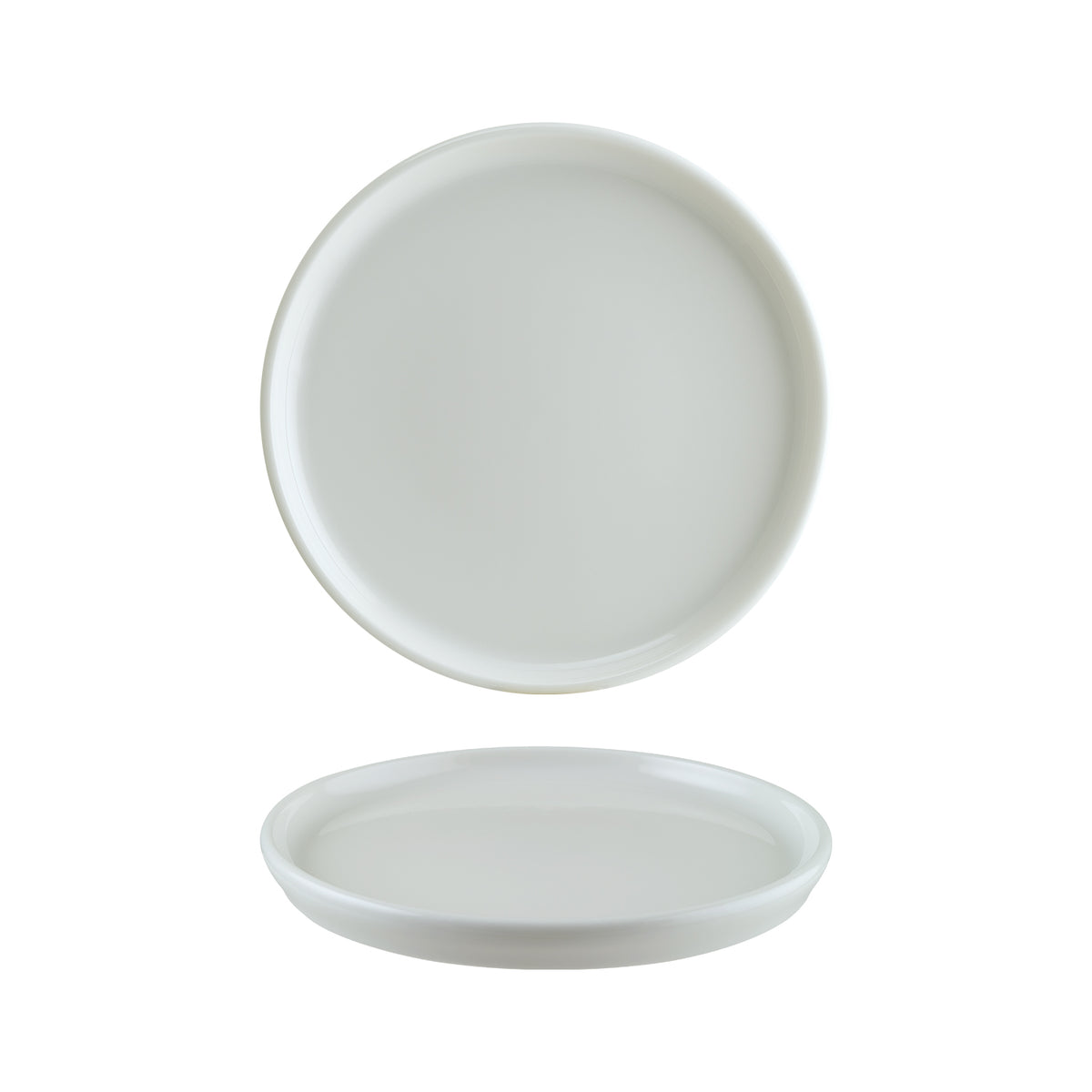 Hygge dia.11"  Round White Porcelain Plate