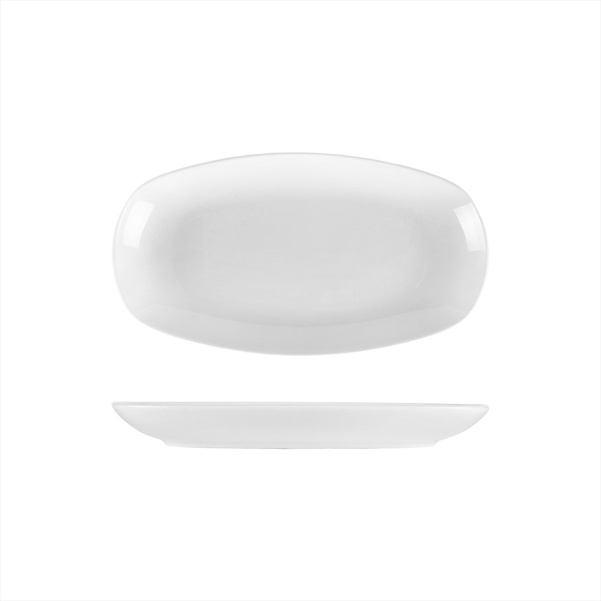 European White Oval Platter, 11.5" x 6.25"