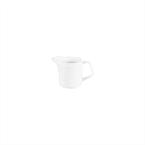 Lizbon Round White Porcelain Creamer  dia.1.75" h:3" 5 oz.