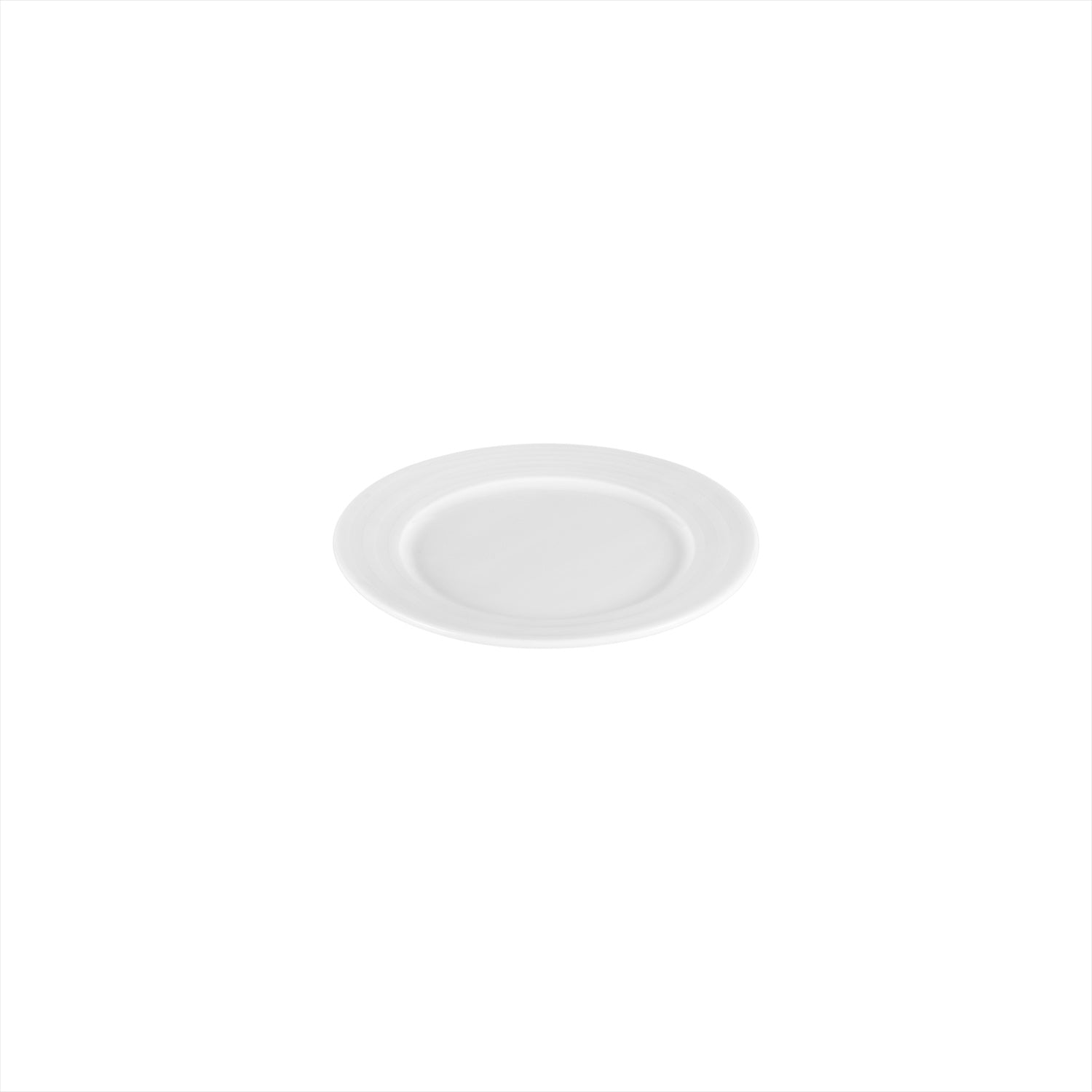 Porcelain Lizbon dia.7" Round White Porcelain Plate (Set of 4)