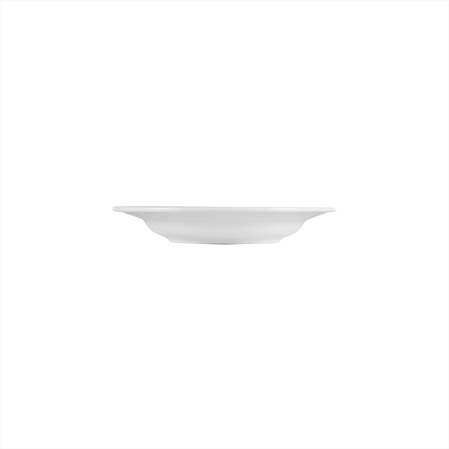 Porcelain Lizbon dia.9" h:1.5" 13 oz. Round White Porcelain Deep Plate (Set of 4)