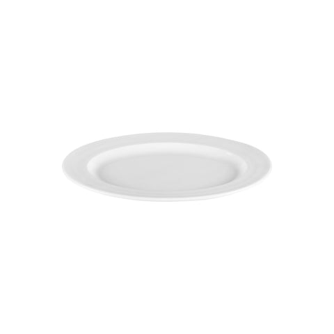 Porcelain Lizbon 11.25" x 8" x h:1" Oval White Porcelain Platter