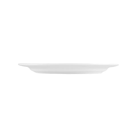 Porcelain Lizbon 13.25" x 9.25" x h:1.25" Oval White Porcelain Platter