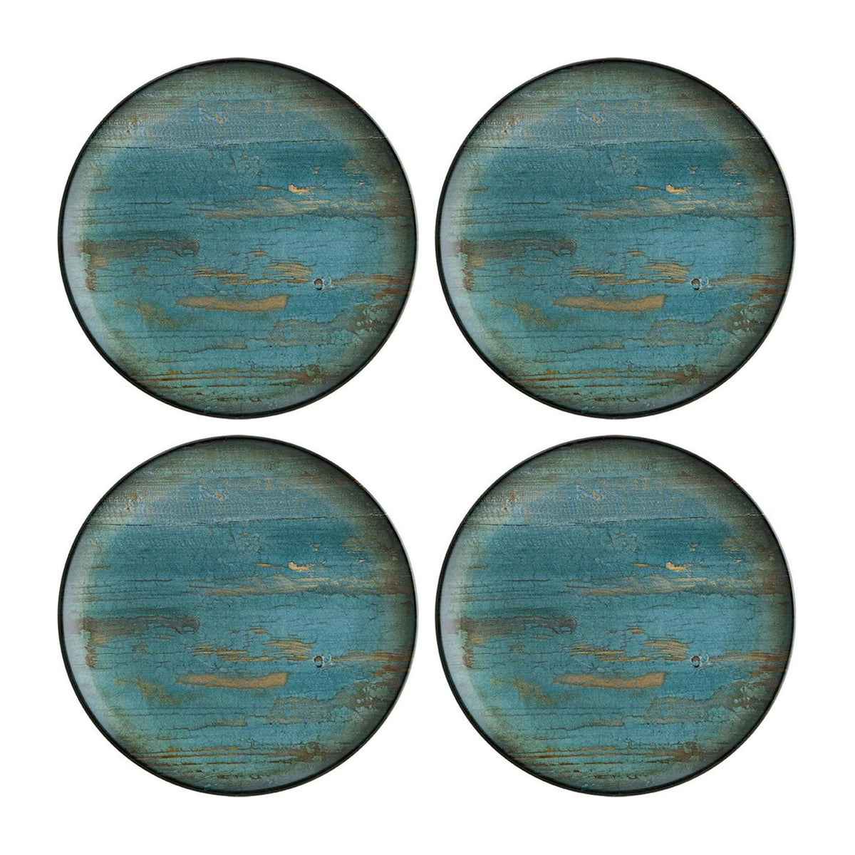 Bonna China Cora dia.6.75"  Round Decorated Porcelain Plate (Set of 4)