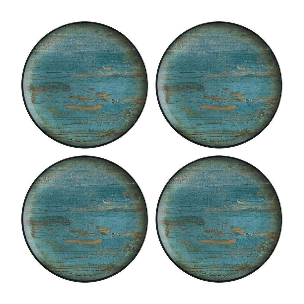 Bonna China Cora dia.10.5"  Round Decorated Porcelain Plate (Set of 4)