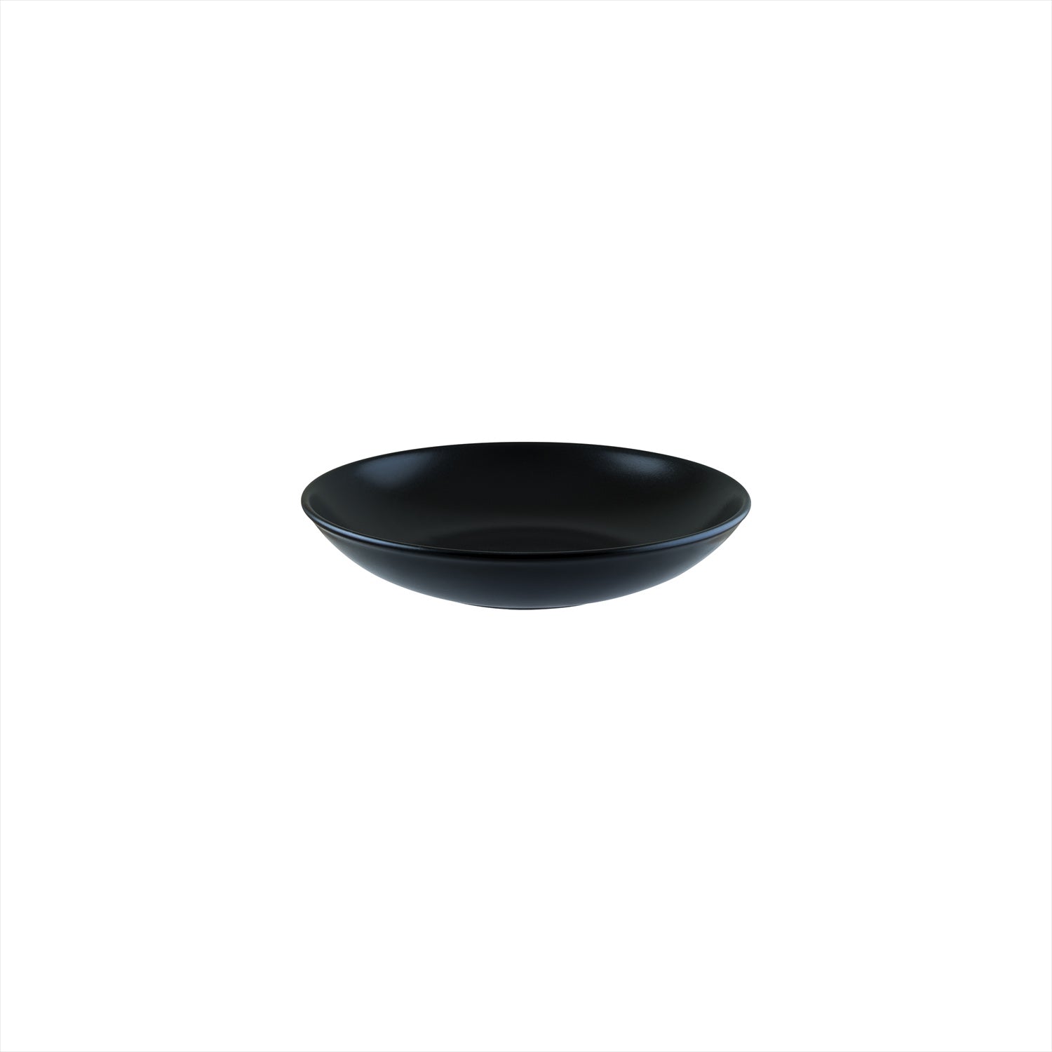 Bonna China Notte dia.9" h:2" 34 oz. Round Black Porcelain Bowl (Set of 4)