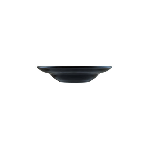 Bonna China Notte dia.10.75" h:2.25" 16 oz. Round Black Porcelain Bowl (Set of 2)