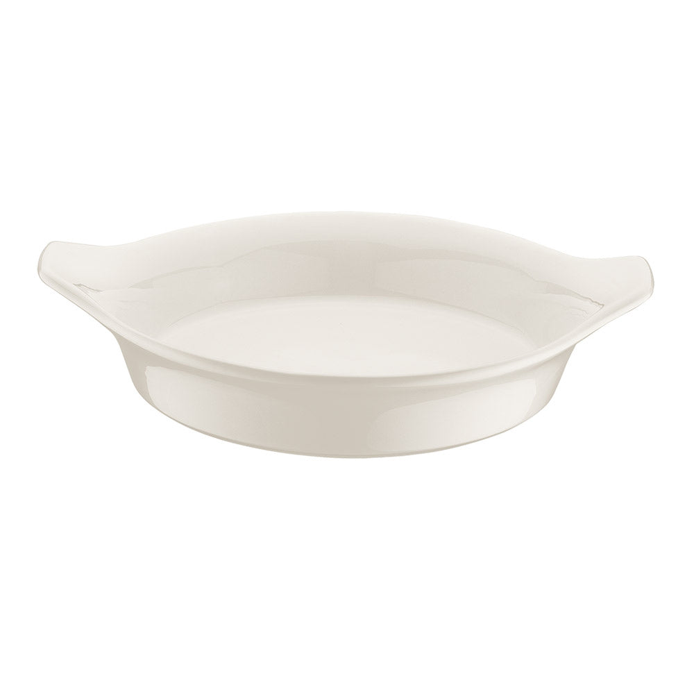 Bonna China Gourmet dia.9.75" h:1.75" 25 oz. Round Warm White Porcelain Oven Dish (Set of 2)