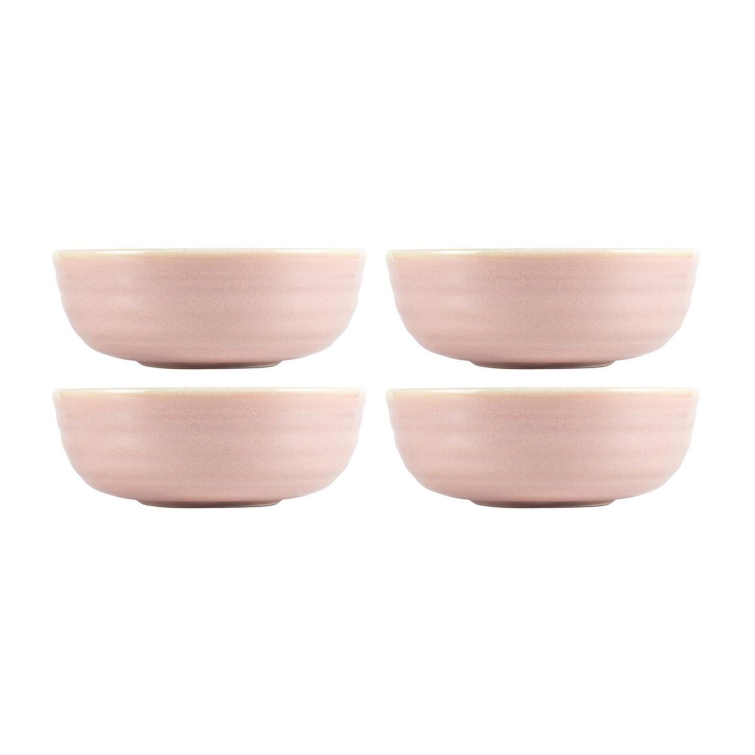 Bonna China Pink Pott Bowl dia.5.75" h:2" 16 oz. Round Pink Porcelain Bowl (Set of 4)